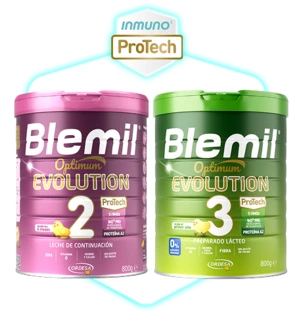 Blemil Optimum Evolution 2 y Blemil Optimum Evolution 3. Immuno ProTech.