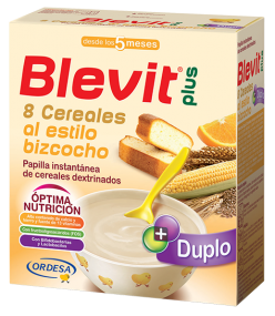 Product Blevit plus Duplo 8 Cereales al estilo bizcocho