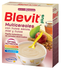 Product Blevit plus Multicereales con Frutos Secos, Miel y Frutas
